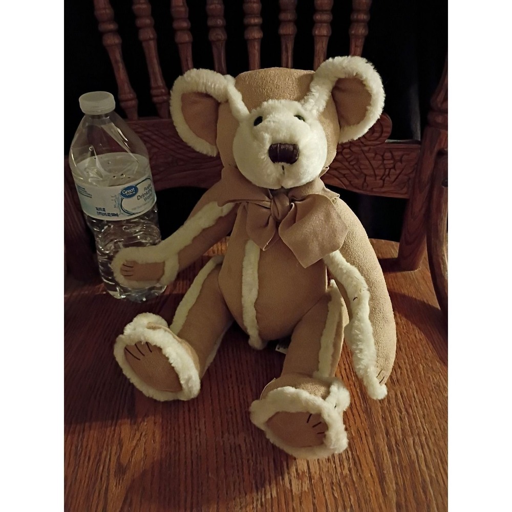 VINTAGE GINGERBREAD Teddy BEAR Plush Stuffed Animal 7" BATH & BODY WORKS